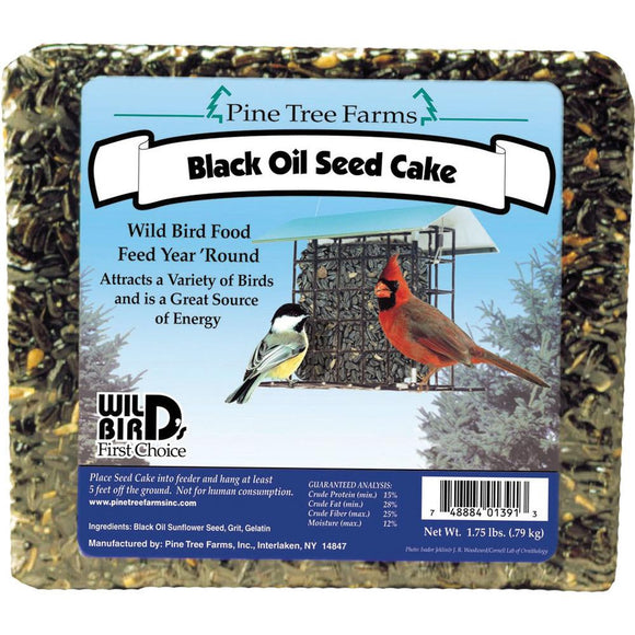 Pine Tree Farms Black Oil Seed Cake Wild Bird Food, 1.75-lb