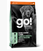 Go! Solutions Skin + Coat Care Turkey with Grains Dry Dog Food