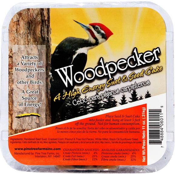 Wild Bird HI ENGERY SUET 11OZ WOODPECKER 12/CS