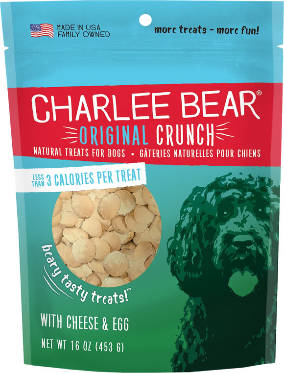 Charlee Bear Cheese & Egg Flavor Dog Treats, 16-oz