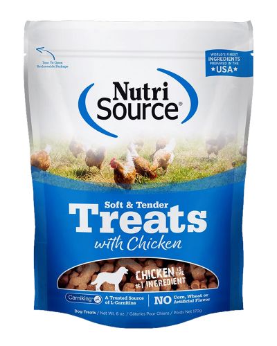 NutriSource- Soft and Tender Chicken Dog Treats, 6-oz