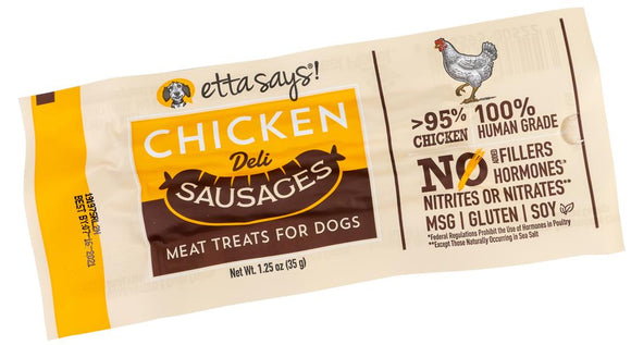 Etta Says! Sausage Link Chicken Flavored Dog Treats, 1.25-oz, 1-count