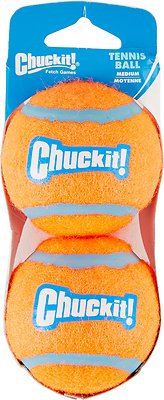 Chuckit! Double-pk Dog Tennis Ball, Medium