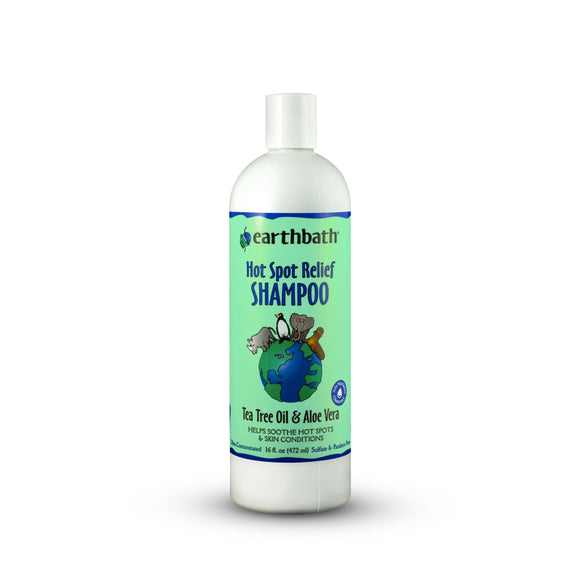 Earthbath Hot Spot Relief Shampoo for Dogs & Cats, Tea Tree & Aloe, 16-oz