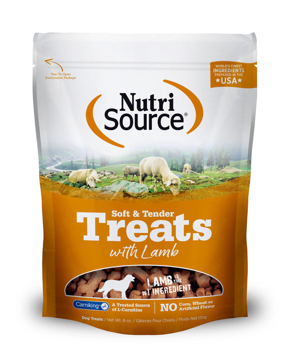 NutriSource- Soft and Tender Lamb Dog Treats, 6-oz