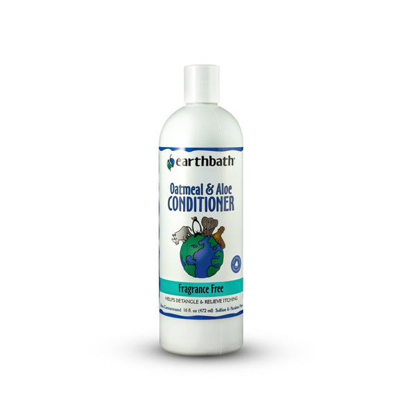 Earthbath Oatmeal & Aloe Conditioner for Dogs & Cats, Fragrance Free, 16-oz