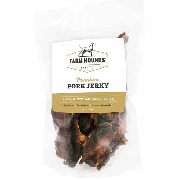 Farm Hounds Pork Jerky Dog Treats, 3.5-oz