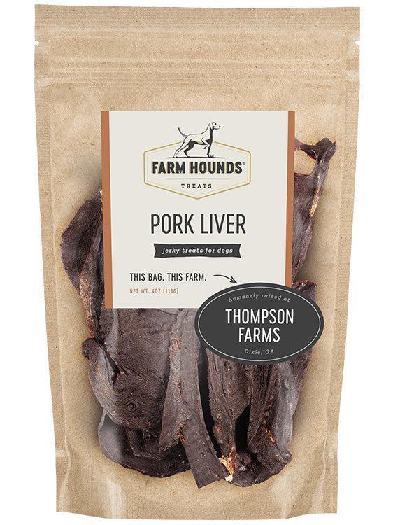Farm Hounds Premium Pork Liver Dog Treats, 4-oz