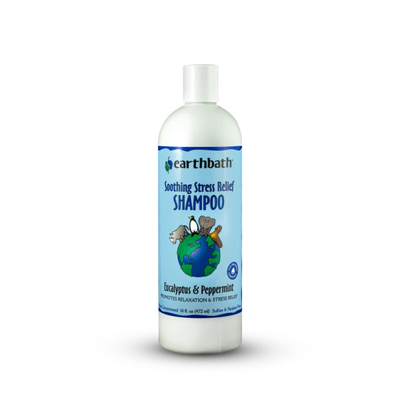 Earthbath Soothing Stress Relief Shampoo for Dogs & Cats, Eucalyptus & Peppermint, 16-oz