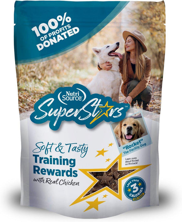 NutriSource- SuperStars Soft & Tasty Chicken Training Dog Treats, 4-oz