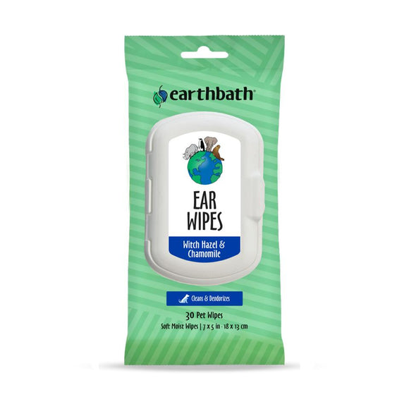 Earthbath Witch Hazel & Chamomile Pet Ear Wipes, 30-count
