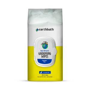 Earthbath Hypo-Allergenic Grooming Wipes, Fragrance Free, 100-count