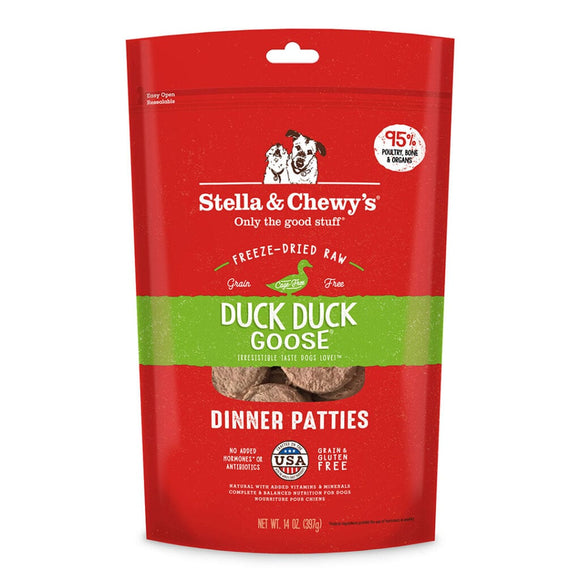 Stella & Chewy's - Duck Duck Goose Freeze-Dried Dinner Patties