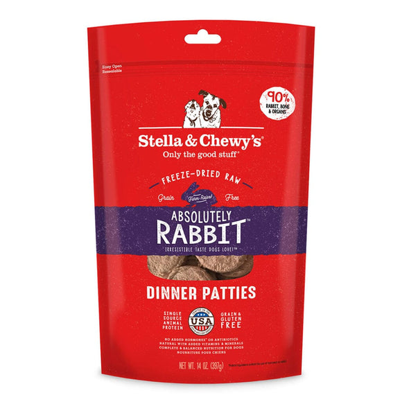 Stella & Chewy's - Absolutely Rabbit Freeze-Dried Dinner Patties