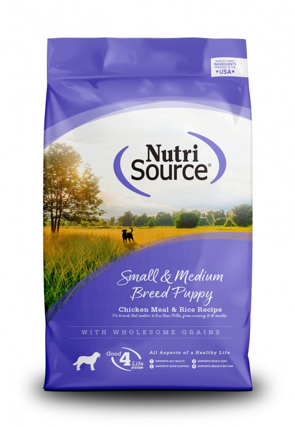 NutriSource - Small & Medium Breed Dry Puppy Food