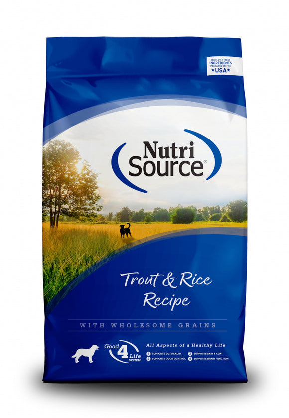 NutriSource - Trout & Rice Dry Dog Food