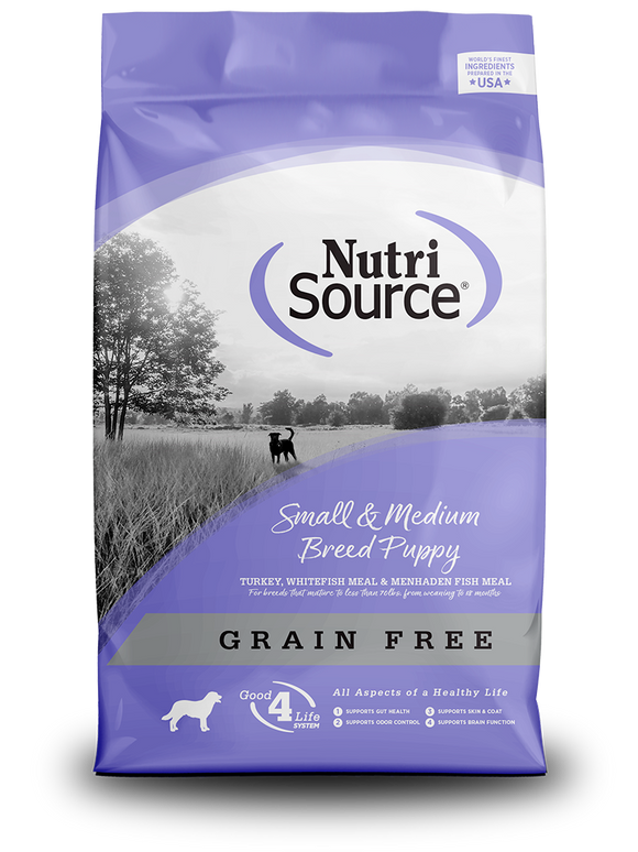 NutriSource - Grain Free Small & Medium Breed Dry Puppy Food