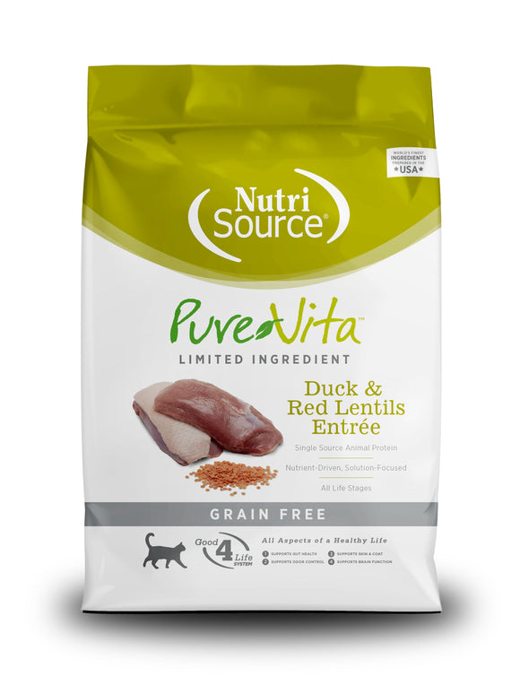 PureVita - Grain Free Duck & Red Lentils Dry Cat Food