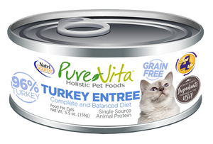 PureVita - Canned Grain Free Turkey Entree Cat Food
