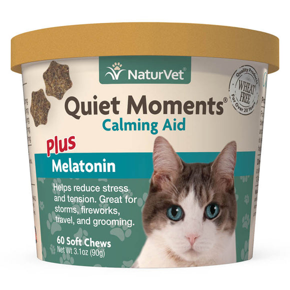 NaturVet - Quiet Moments Calming Aid Soft Chews for Cats