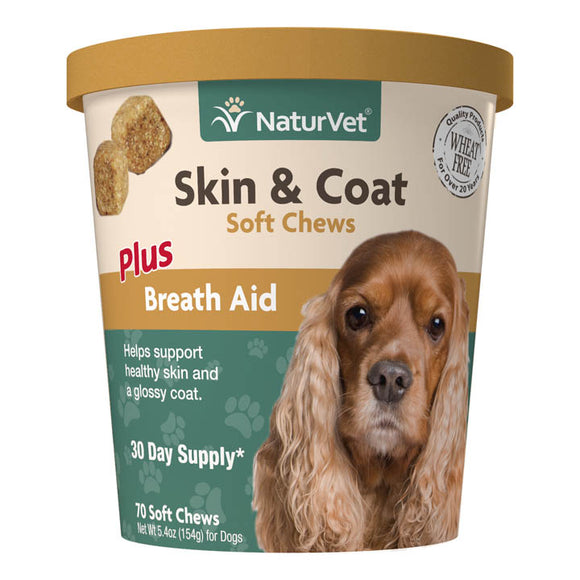 NaturVet - Skin & Coat Soft Chews