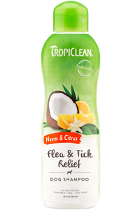 TropiClean - Neem & Citrus Flea & Tick Relief Shampoo