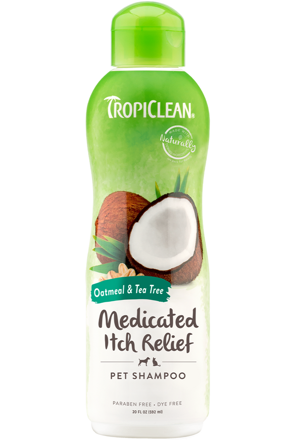TropiClean - Oatmeal & Tea Tree Medicated Itch Relief Shampoo